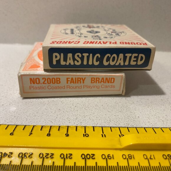 LOT OF 2 FULL DECKS VINTAGE ROUND CARDS - Picture 6 of 11